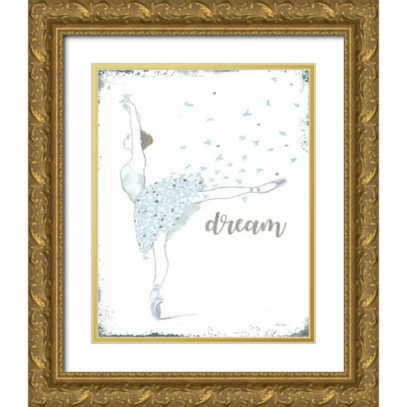 Adams, Emily 20x24 Gold Ornate Wood Framed with Double Matting Museum Art Print Titled - Dream Dancer II