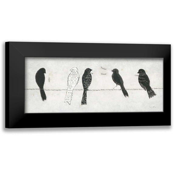Adams, Emily 24x12 Black Modern Framed Museum Art Print Titled - Catching Up II
