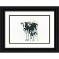 thumbnail image 1 of Adams, Emily 24x18 Black Ornate Wood Framed with Double Matting Museum Art Print Titled - Cow and Calf, 1 of 4