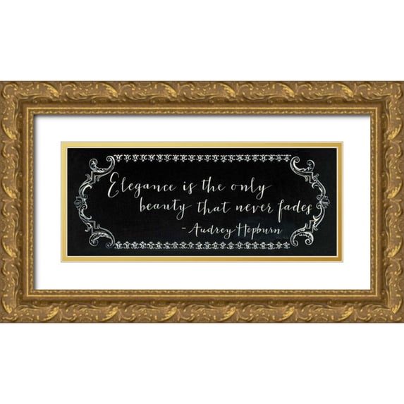 Adams, Emily 32x15 Gold Ornate Wood Framed with Double Matting Museum Art Print Titled - Never Fade
