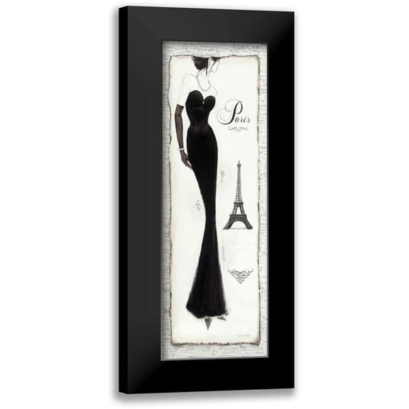 Adams, Emily 7x14 Black Modern Framed Museum Art Print Titled - Elegance II