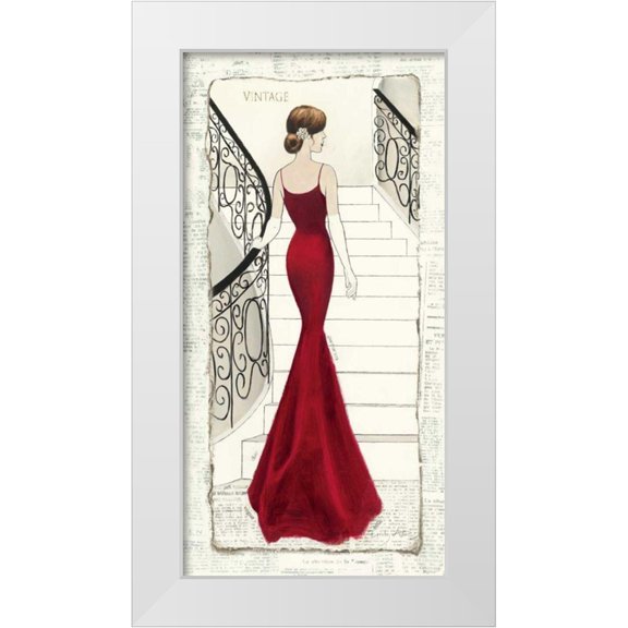 Adams, Emily 9x14 White Modern Wood Framed Museum Art Print Titled - La Belle Rouge