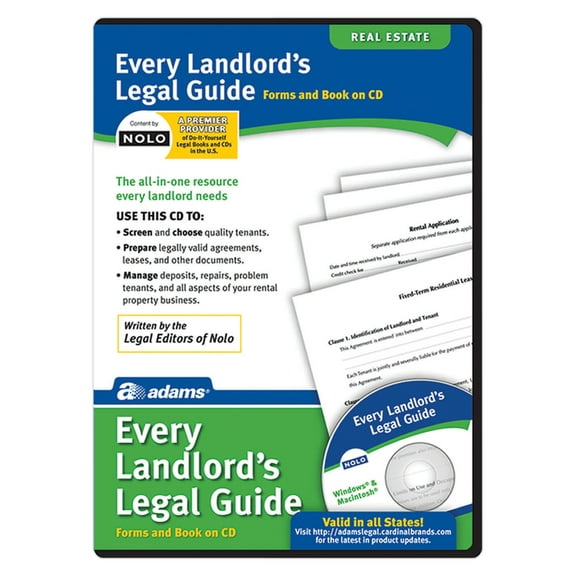 Adams Every Landlord's Legal Guide, For PC/Mac, Disc