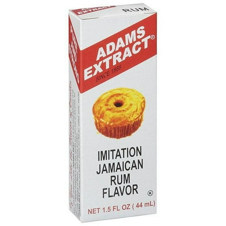 Adams Extract: Imitation Jamaican Rum Flavor Extract, 1.5 Fl Oz