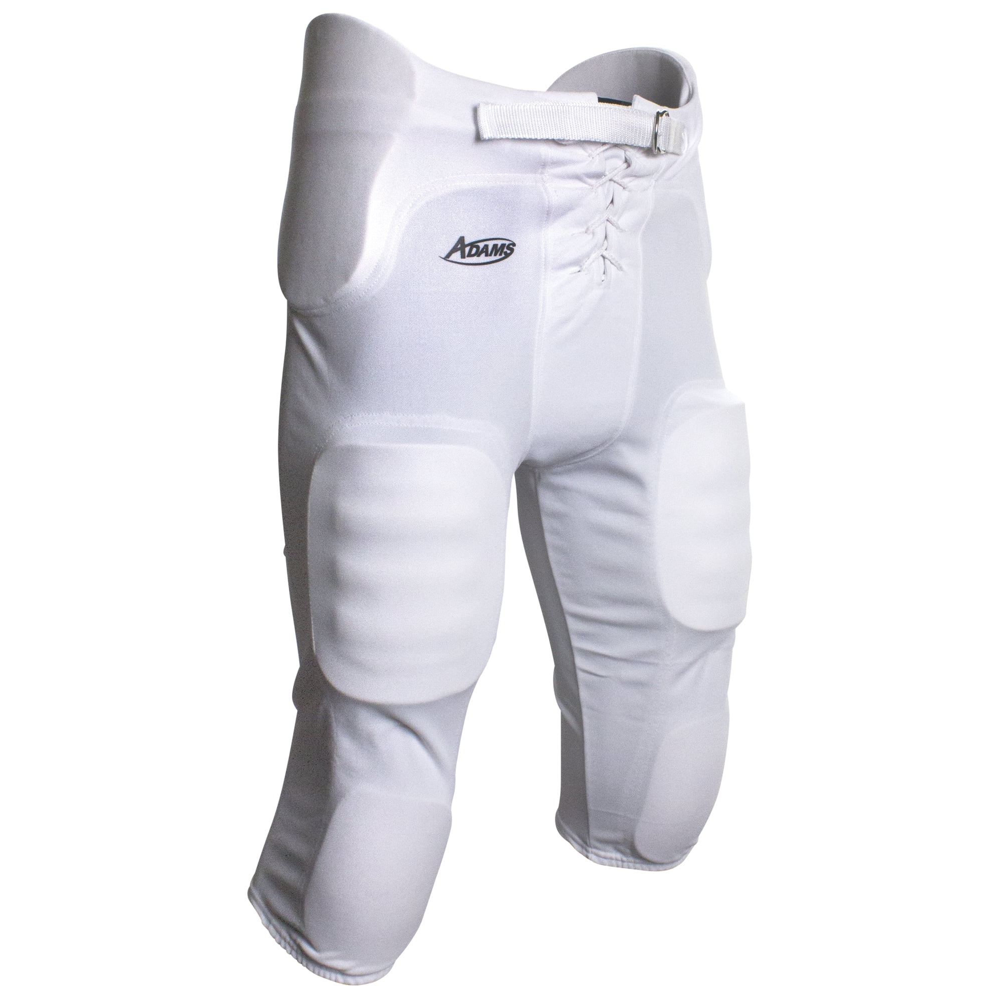 Adams Football Padded Practice Pant, White, Youth Large