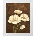 thumbnail image 1 of Adams, J. 12x14 White Modern Wood Framed Museum Art Print Titled - Moonlight Poppies II, 1 of 4
