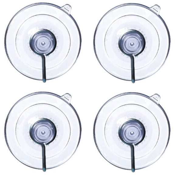 Adams 7500-77-3040 1-1/8" Suction Cup With Metal "U" Hook 4 Count