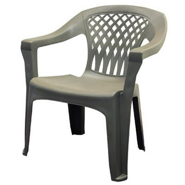 Adams Manufacturing 242366 Big Easy Stacking Chair, Gray