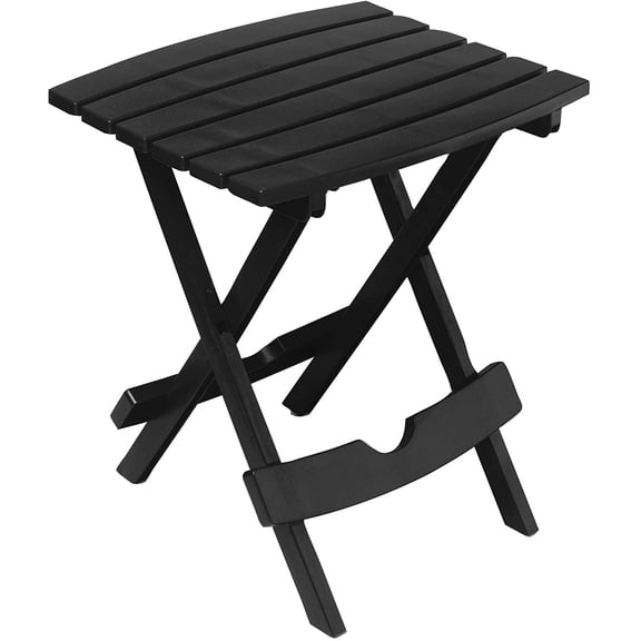 Adams Manufacturing 8510-02-3700 Quick-Fold Side Table, Black