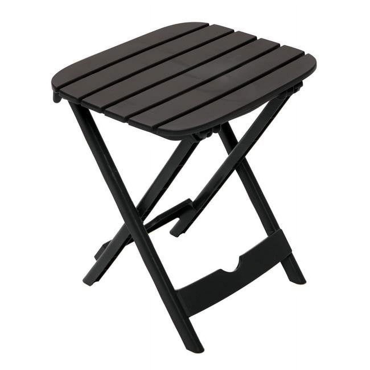 Adams Manufacturing 8520023731 Quick Fold Tag Along Table Black Walmart