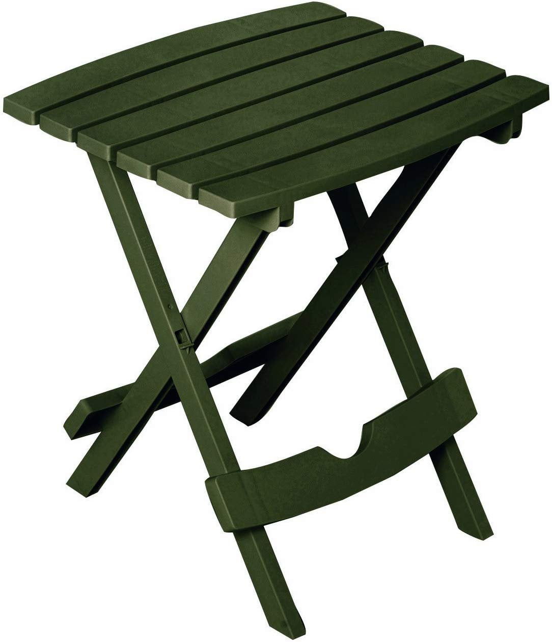 Adams Earth Brown Resin Folding Side Table