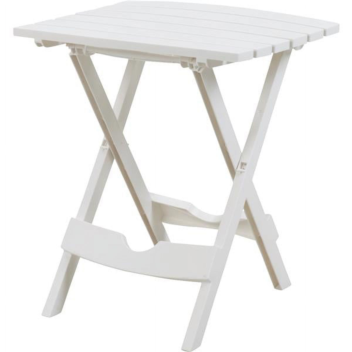 Adams Manufacturing Quik-Fold Side Table-White - image 1 of 6