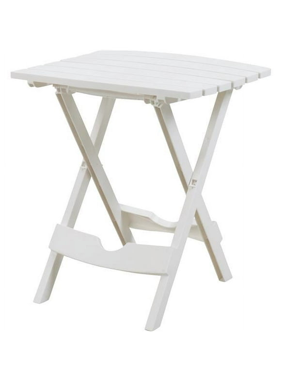 Adams Manufacturing Quik-Fold Side Table-White