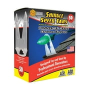 Adams Manufacturing, Shingle Speed Tabs / Light Clips (50 Count) 100% Polypropylene