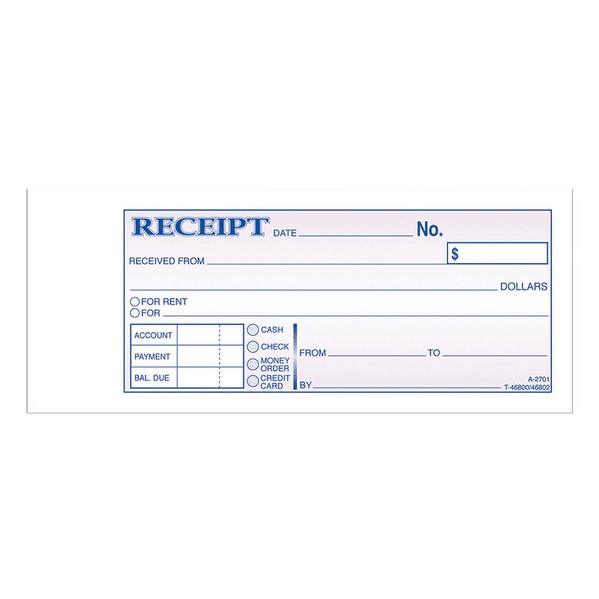 Amazon.com : Adams Money/Rent Receipt Book, 2-Part, 50