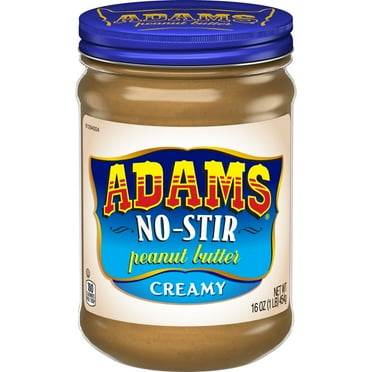 Adams No-Stir Creamy Peanut Butter, 16 oz