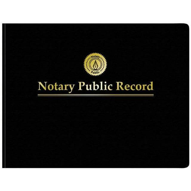 Adams Notary Public Record Journal, 11 x 8.5 Inches, 6 Entries Per Page, 63 Pages Per Book
