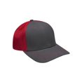 thumbnail image 1 of Adams PR102 Brushed Cotton Soft Mesh Trucker Cap - Red, 1 of 2