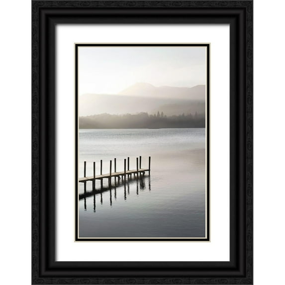 Adams, Peter 11x14 Black Ornate Wood Framed with Double Matting Museum Art Print Titled - Dusky Dawn