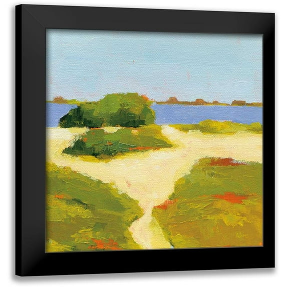 Adams, Phyllis 15x15 Black Modern Framed Museum Art Print Titled - Path to the Beach