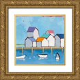 thumbnail image 1 of Adams, Phyllis 15x15 Gold Ornate Wood Framed with Double Matting Museum Art Print Titled - The Wharf, 1 of 4