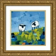 thumbnail image 1 of Adams, Phyllis 26x26 Gold Ornate Wood Framed with Double Matting Museum Art Print Titled - Two Sheep, 1 of 4