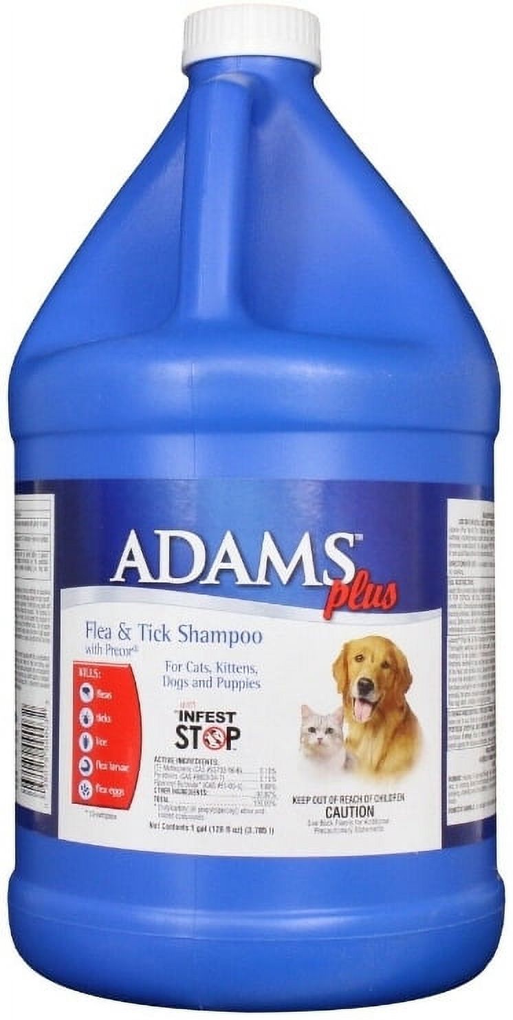 Adams Plus Flea & Tick Shampoo with Precor 1 gallon[ PACK OF 2