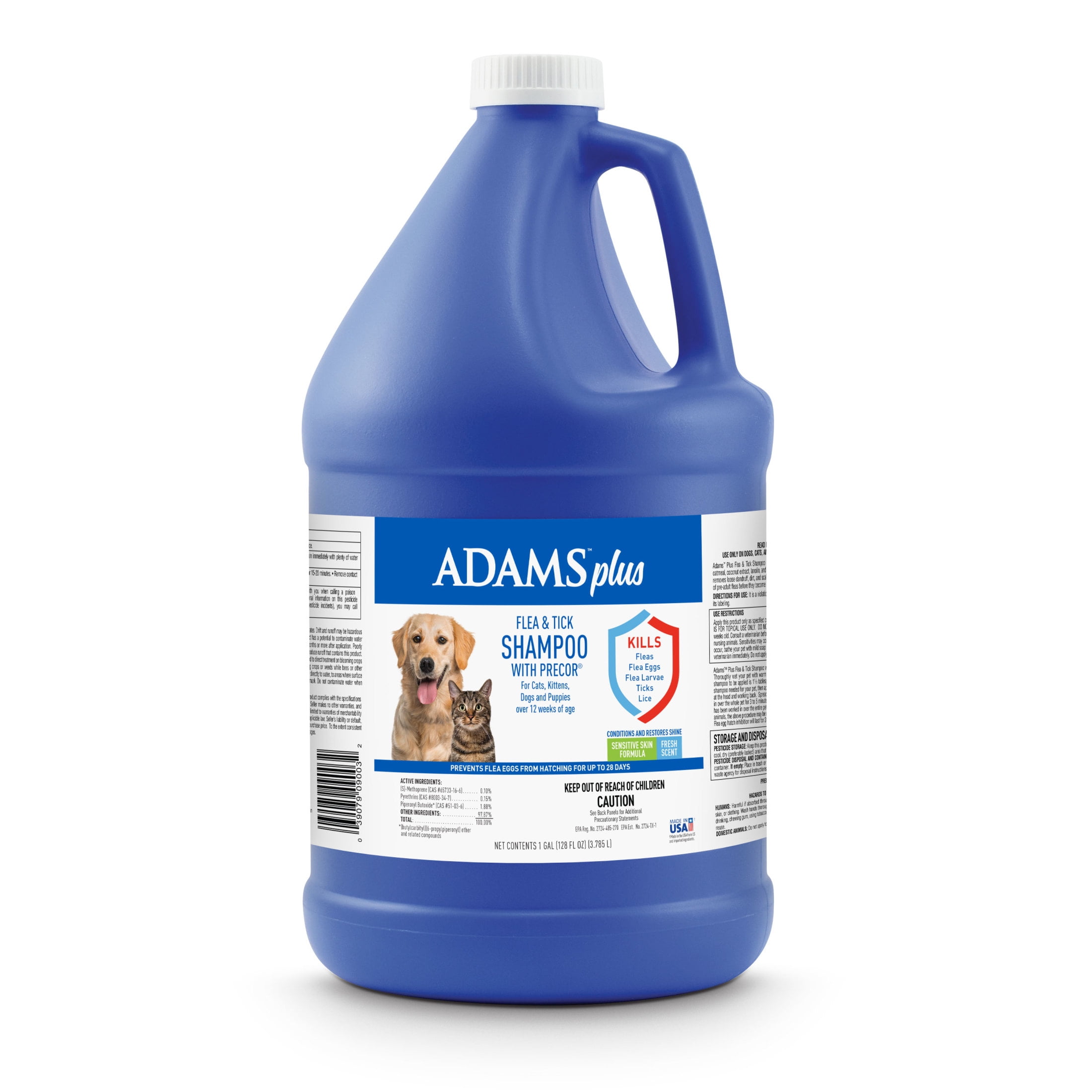 Adams Plus Flea Tick Shampoo with Precor Clear 1 Gallon Walmart