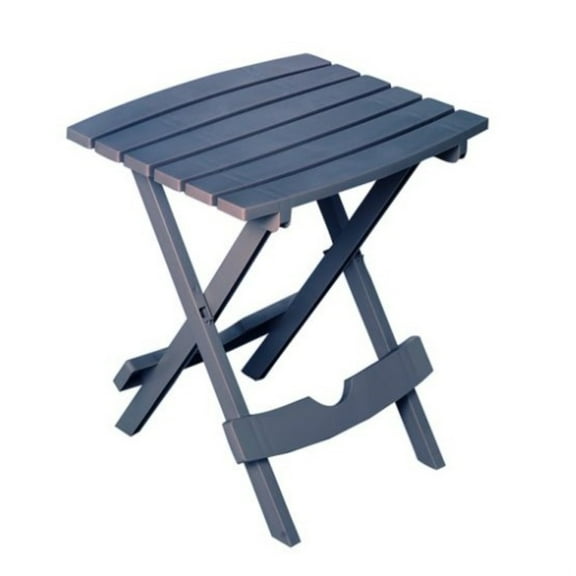 Adams 258429 Quik Fold Patio Side Table, Resin, Bluestone - Quantity 1
