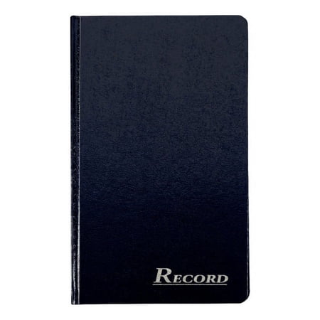 Adams Record Ledger, Hard Bound Textured Cover , 7.5 x 12.25 Inches, 150 Acid Free Pages, Navy (ARB712R1M)
