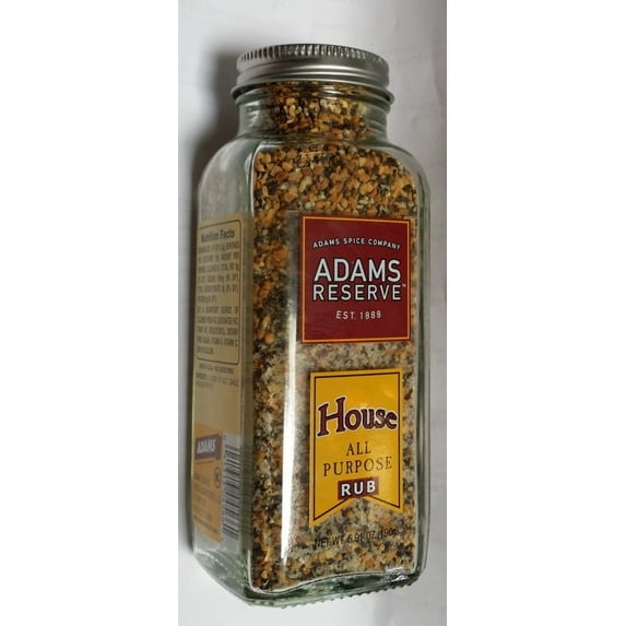 Adams Reserve House Rub, All Purpose 6.91 Oz (Pack of 2)