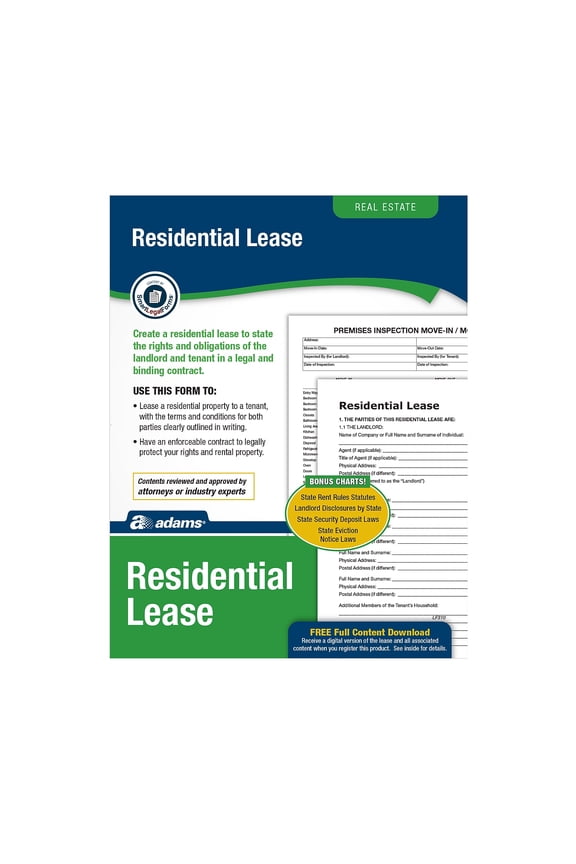 Residential Lease Forms Legal Reference - 1