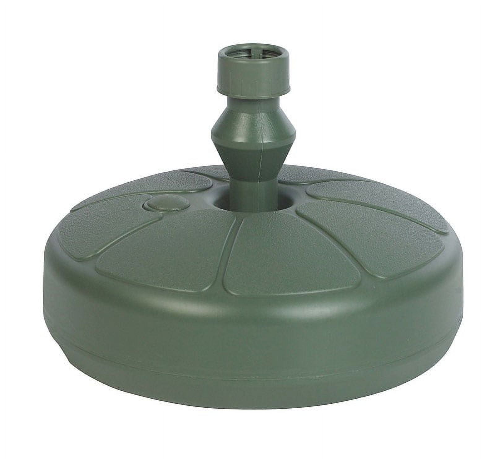 Adams Resin Umbrella Base 14.5" D X 5.5" High Sage