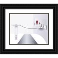 thumbnail image 1 of Adams, Richard 32x26 Black Ornate Wood Framed with Double Matting Museum Art Print Titled - A Risky Way Out, 1 of 4