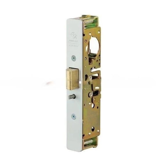 Adams Rite 490035201628 1.125 x 2.625 in. Left Hand Heavy Duty Deadlatch Flat Mortised Strike, Clear Anodized Aluminum