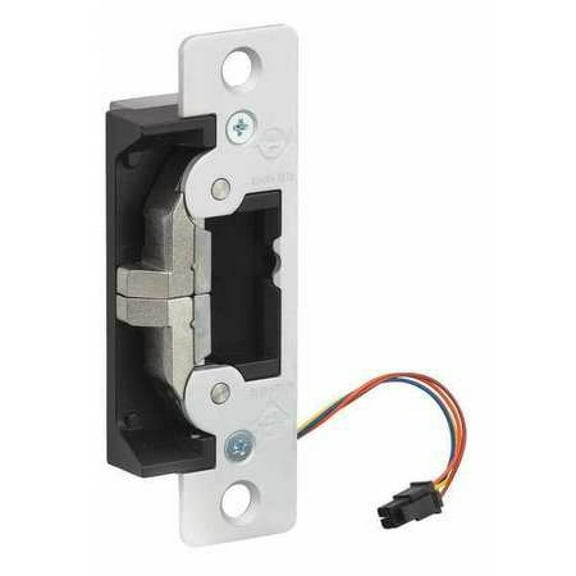 Heavy Duty Electric Door Strike, 1 1/4 in W x 4 7/8 in H, Cylindrical, Aluminum