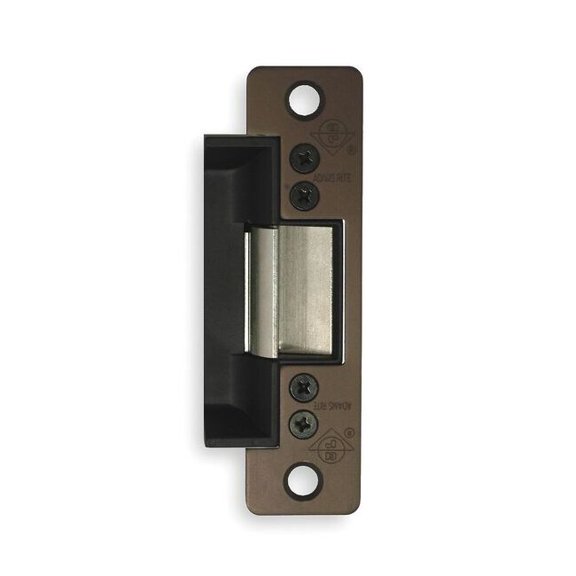 Electric Door Strike, Steel, Dark Bronze, For Use With: Cylindrical Locksets with Deadlatches