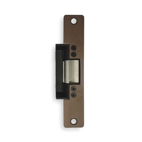 Electric Door Strike, Steel, Dark Bronze, For Use With: Cylindrical Locksets with Deadlatches