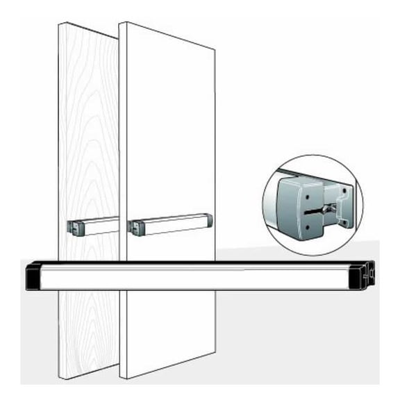 Adams Rite Rim Starwheel Bolt,Exit Device,Grade 1 8702-36