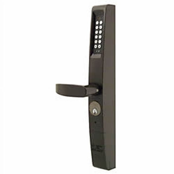 Adams Rite eForce-150 Powdercoat Dark Bronze Finish Keyless Entry Electric Lock, 1-3/4 Width x 15-3/8 Height (Pack of