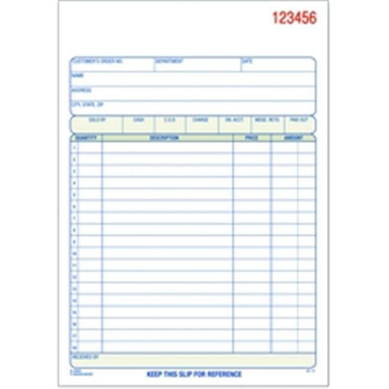 Adams  Sales Order Book, 2-part, carbonless, 5.56x8.44, 50 ST per BK