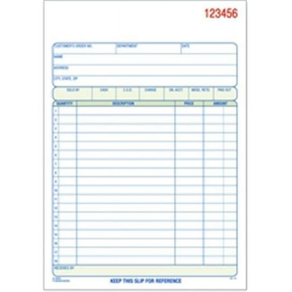 Adams Sales Order Book, 2-part, carbonless, 5.56x8.44, 50 ST per BK