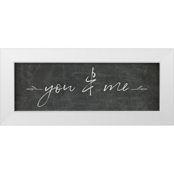 Adams, Sarah 14x7 White Modern Wood Framed Museum Art Print Titled - You and Me