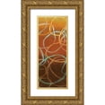 thumbnail image 1 of Adams, Sarah 15x32 Gold Ornate Wood Framed with Double Matting Museum Art Print Titled - Square Dancing Circles I, 1 of 4