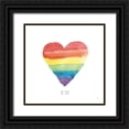 thumbnail image 1 of Adams, Sarah 26x26 Black Ornate Wood Framed with Double Matting Museum Art Print Titled - Rainbow Pride II, 1 of 4