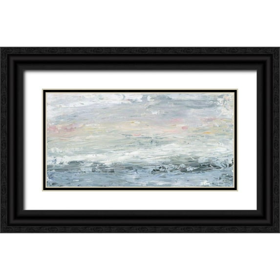 Adams, Sarah 32x18 Black Ornate Wood Framed with Double Matting Museum Art Print Titled - Gazing Out