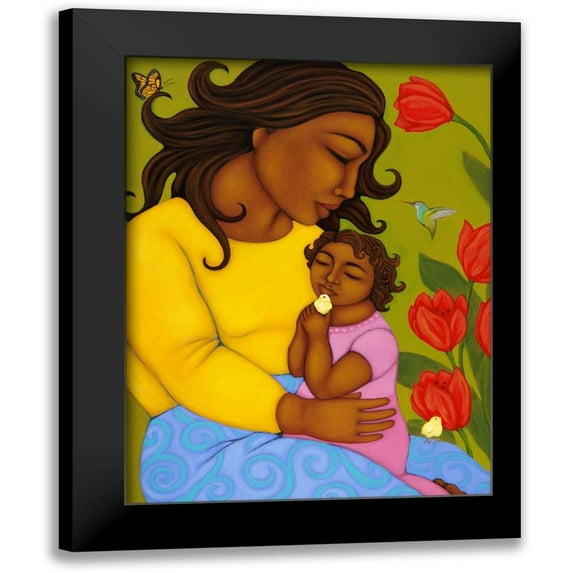 Adams, Tamara 15x18 Black Modern Framed Museum Art Print Titled - Mother and Child