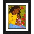 thumbnail image 1 of Adams, Tamara 15x18 Black Ornate Wood Framed with Double Matting Museum Art Print Titled - Mother and Child, 1 of 4
