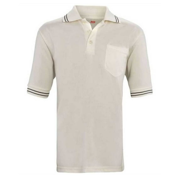 Adams Umpire Polo Shirt Baseball Softball Ump Smitty Adult Wicking (Cream 4XL)