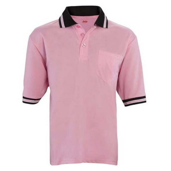 Adams Umpire Polo Shirt Baseball Softball Ump Smitty Adult Wicking (Pink M)